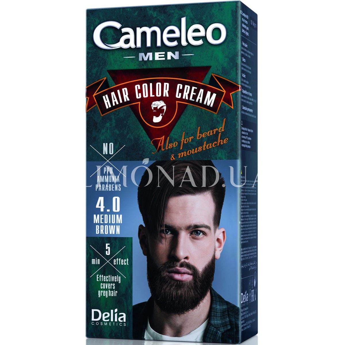 Vopsea pentru Păr Bărbați Delia Cameleo Men 4.0 Medium Brown