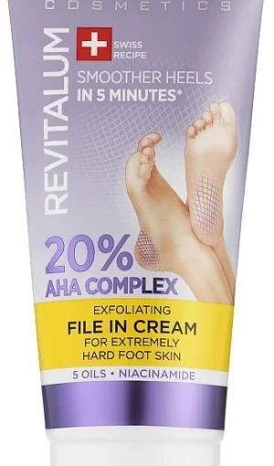 Crema peeling pentru picioare REVITALUM 20 AHA Complex Eveline