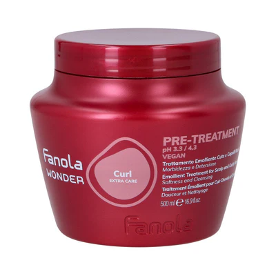 Fanola Wonder Curl Extra Care – Tratament Pre-Șampon Vegan pentru Păr Creț 500 ml