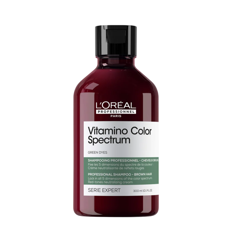 L'Oréal Professionnel Serie Expert Vitamino Color Spectrum Green – Șampon neutralizant tonuri roșii 300 ml
