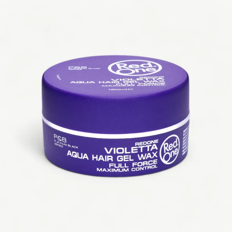 gel ceară păr fixare maximă, Red One Aqua Hair Gel Wax Violetta, gel wax profesional 150 ml, produs styling bărbați, gel păr full force, ceară gel pe bază de apă