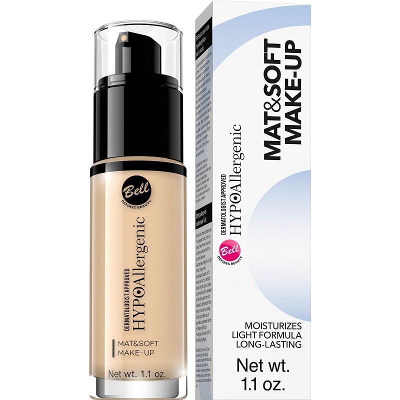 Bell Hypoallergenic Mat & Soft 01 Light – Fond de ten matifiant 30 g
