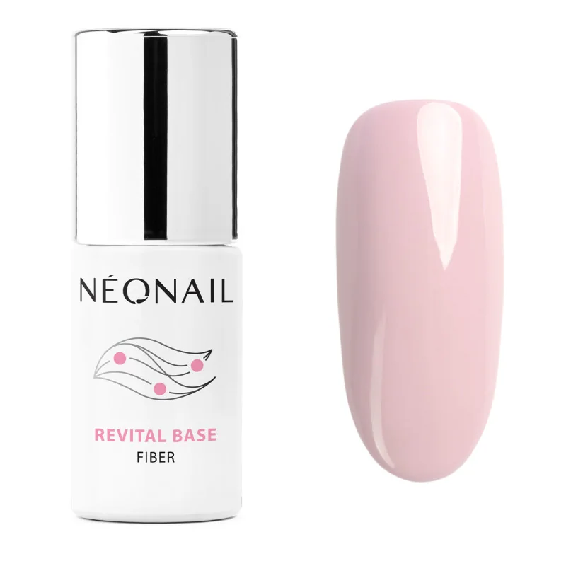 NeoNail Revital Base Fiber Creamy Splash – Bază cu fibră 7.2 ml