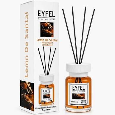 Odorizant de Cameră cu Bețișoare Eyfel Lemn de Santal 120ml
