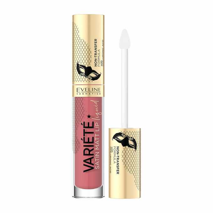 Ruj Lichid Mat Eveline Variété Satin Matt 05 Peach Mousse 4,5 ml