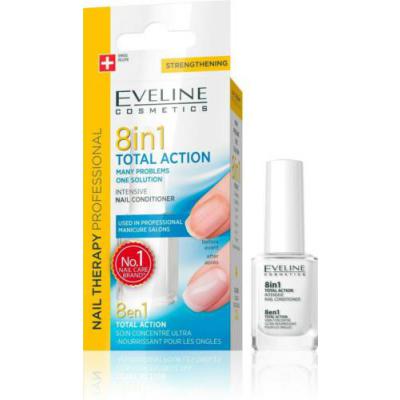 Tratament Unghii Eveline Nail Therapy Total Action 8in1, 12 ml
