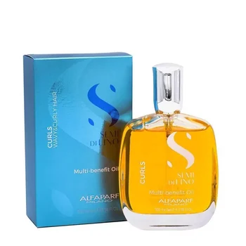 Ulei Profesional Alfaparf Semi di Lino Curls Multi-Benefit pentru Păr Creț și Ondulat 100 ml