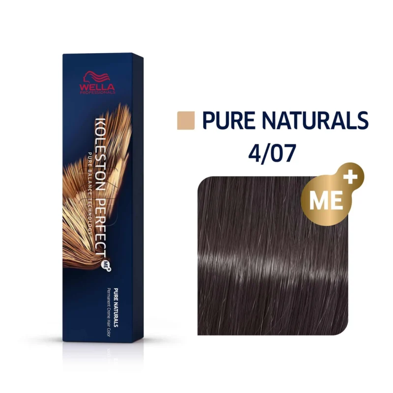 Vopsea Profesională Wella Koleston Perfect ME+ 4/07 Castaniu Mediu Natural Castaniu 60 ml