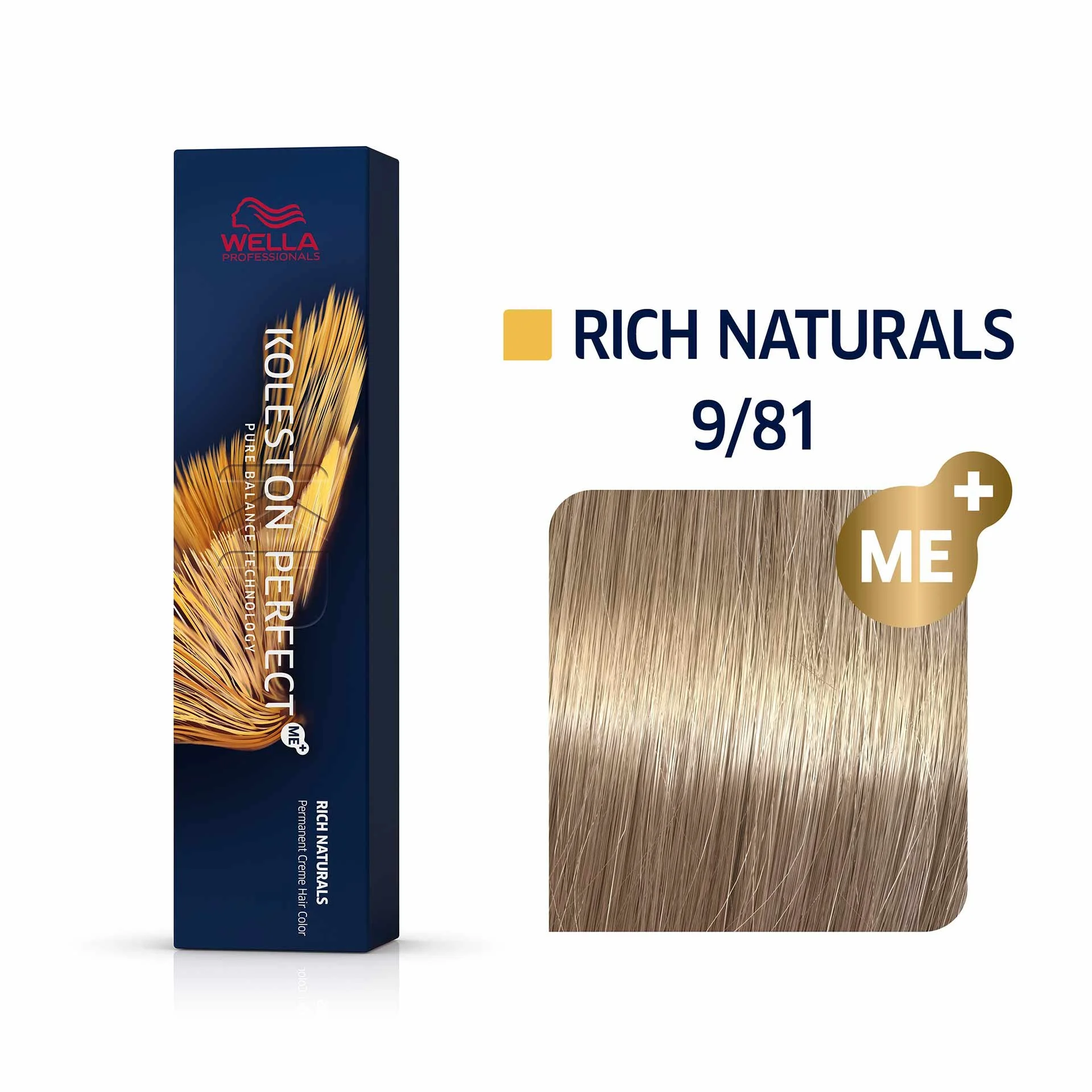 Vopsea Profesională Wella Koleston Perfect ME+ 9/81 Blond Deschis Perlat Cenușiu 60 ml