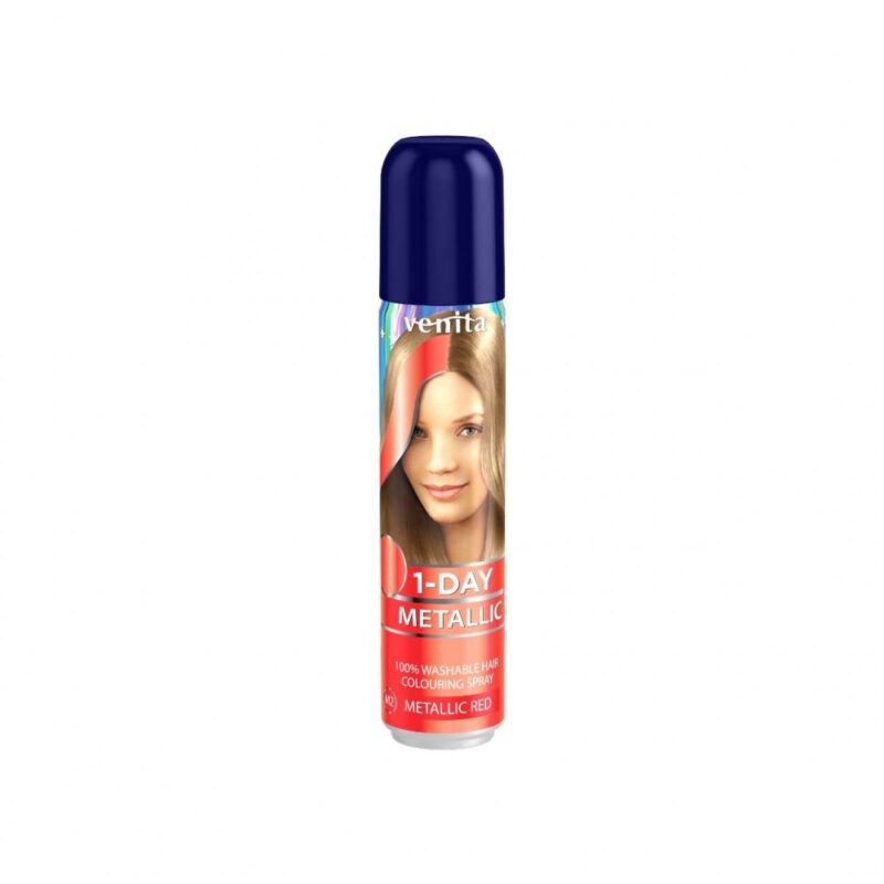 Spray Colorant Temporar Venita 1-Day Metallic M2 Metallic Red 50 ml