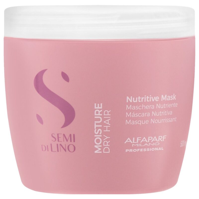 Mască Profesională Alfaparf Semi di Lino Moisture Nutritive pentru Păr Uscat 500 ml