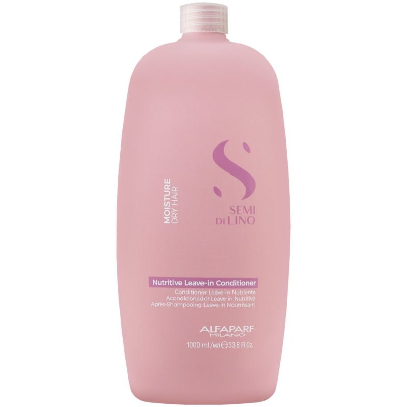 Balsam Profesional Alfaparf Semi di Lino Moisture Nutritive Leave-In pentru Păr Uscat 1000 ml