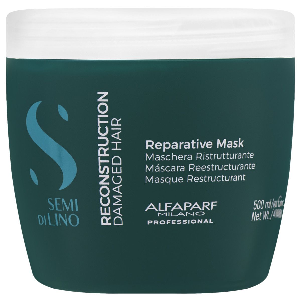 Mască Profesională Alfaparf Semi di Lino Reconstruction Reparative pentru Păr Deteriorat 500 ml