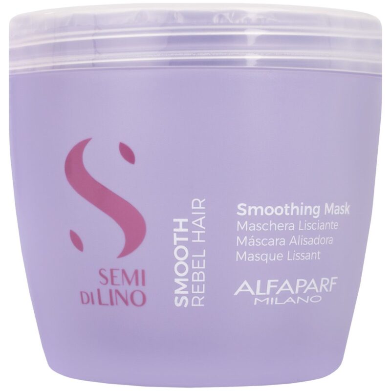 Mască Profesională Alfaparf Semi di Lino Smooth Anti-Frizz pentru Păr Rebel 500 ml