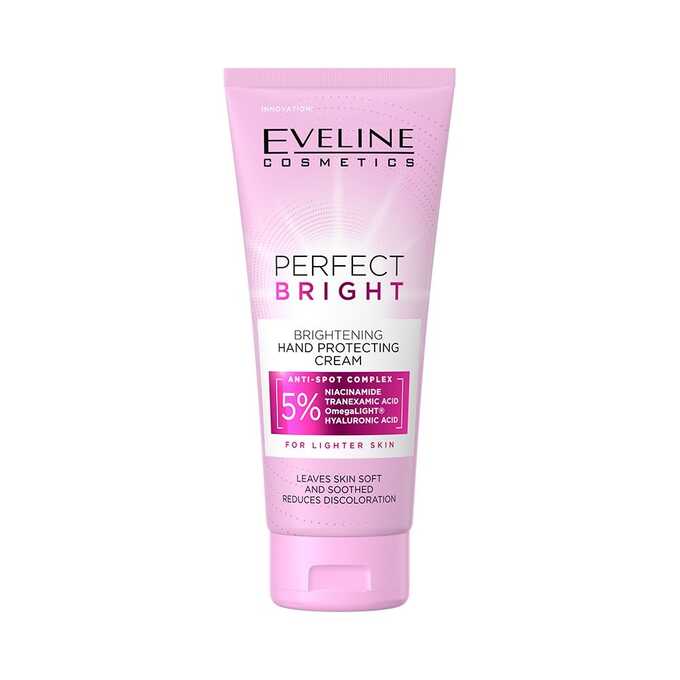 Cremă de Mâini Eveline Perfect Bright Iluminatoare și Protectoare, 100 ml
