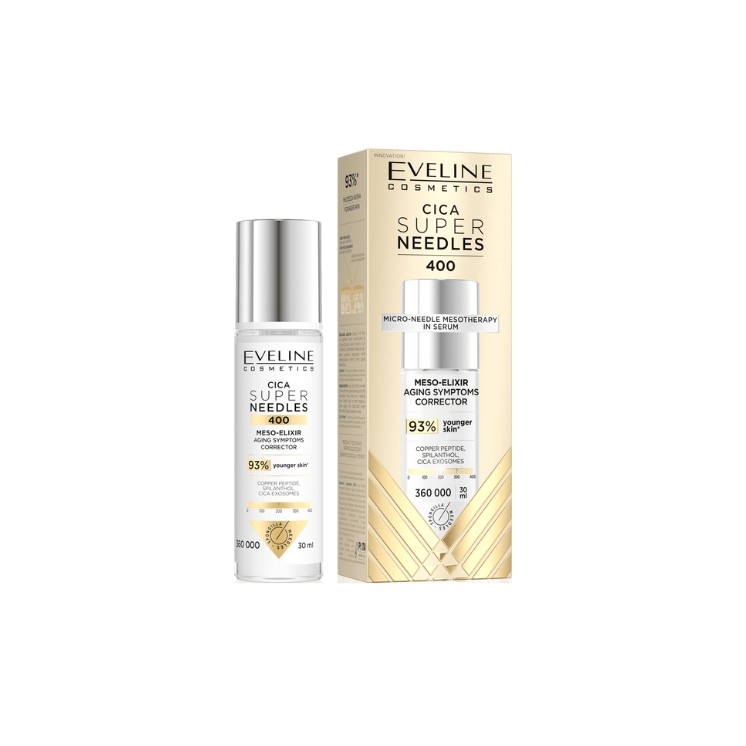 Elixir Anti-Aging Eveline Super Needles CICA 400 Mezo-Elixir, 30 ml