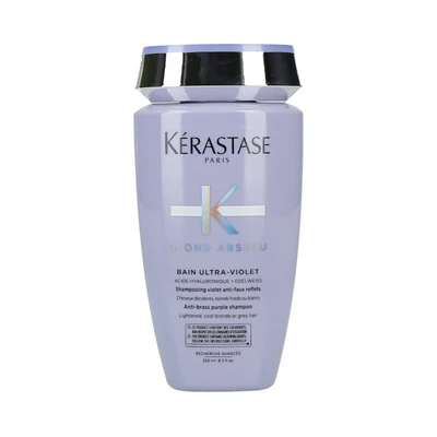 Șampon Profesional Kérastase Blond Absolu Bain Ultra-Violet pentru Neutralizarea Tonurilor Galbene 250 ml