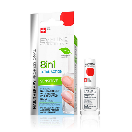 Tratament Unghii Eveline Total Action 8in1 Sensitive, 12 ml