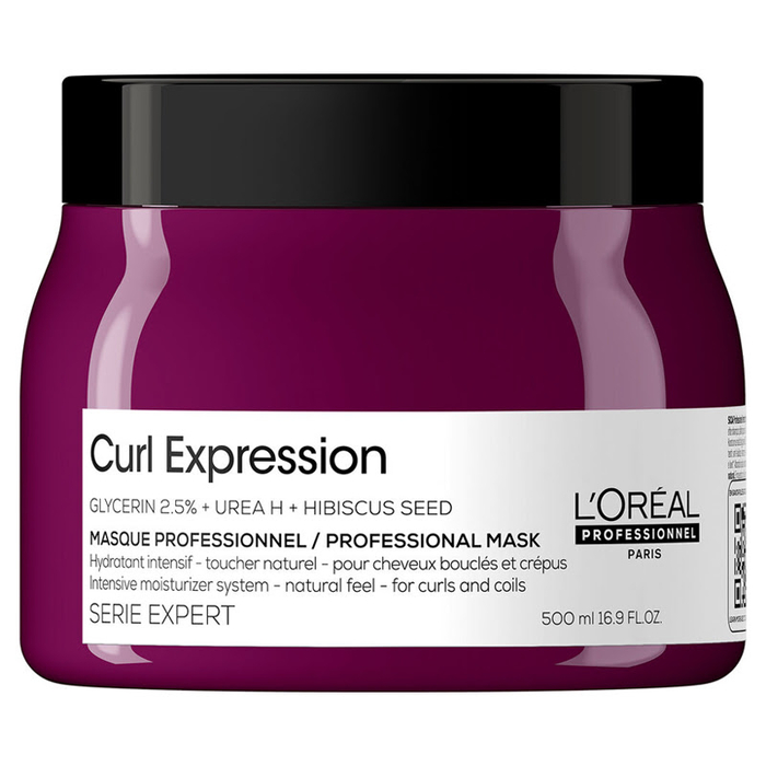 Mască Intens Hidratantă L’Oréal Professionnel Serie Expert Curl Expression pentru Păr Ondulat și Creț, 500 ml